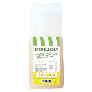 Potato fiber 500g - made in Germany - made from 100% potatoes - conventional from Zimmermann Sportnahrung