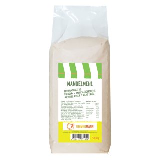 Almond flour natural not de-oiled 1000g - conventional from Zimmermann