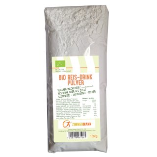 Organic Rice Drink Powder 1000g - by Zimmermann Sportnahrung